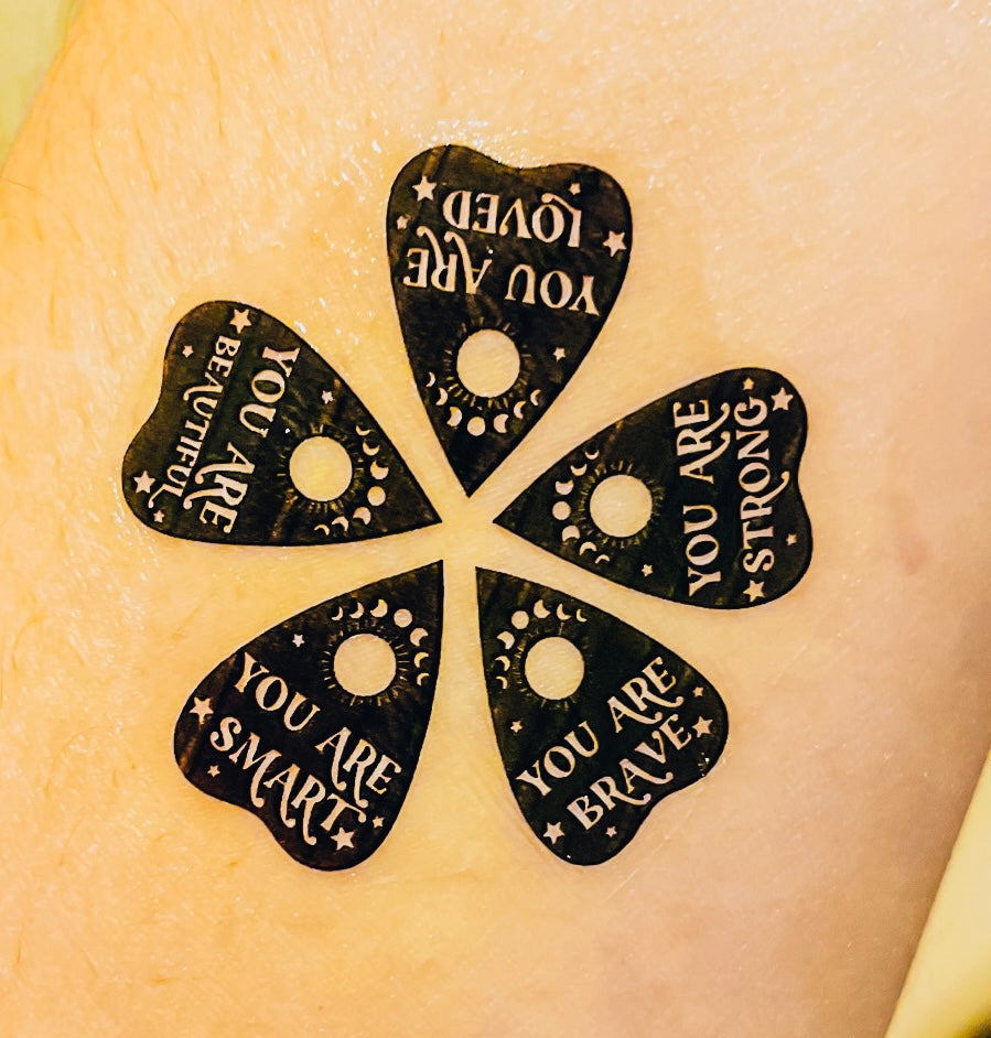Affirmation Planchette By Pixelcass Temporary Tattoos