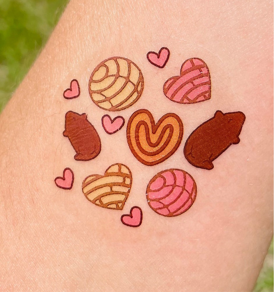 Pan Dulce Temporary Tattoos