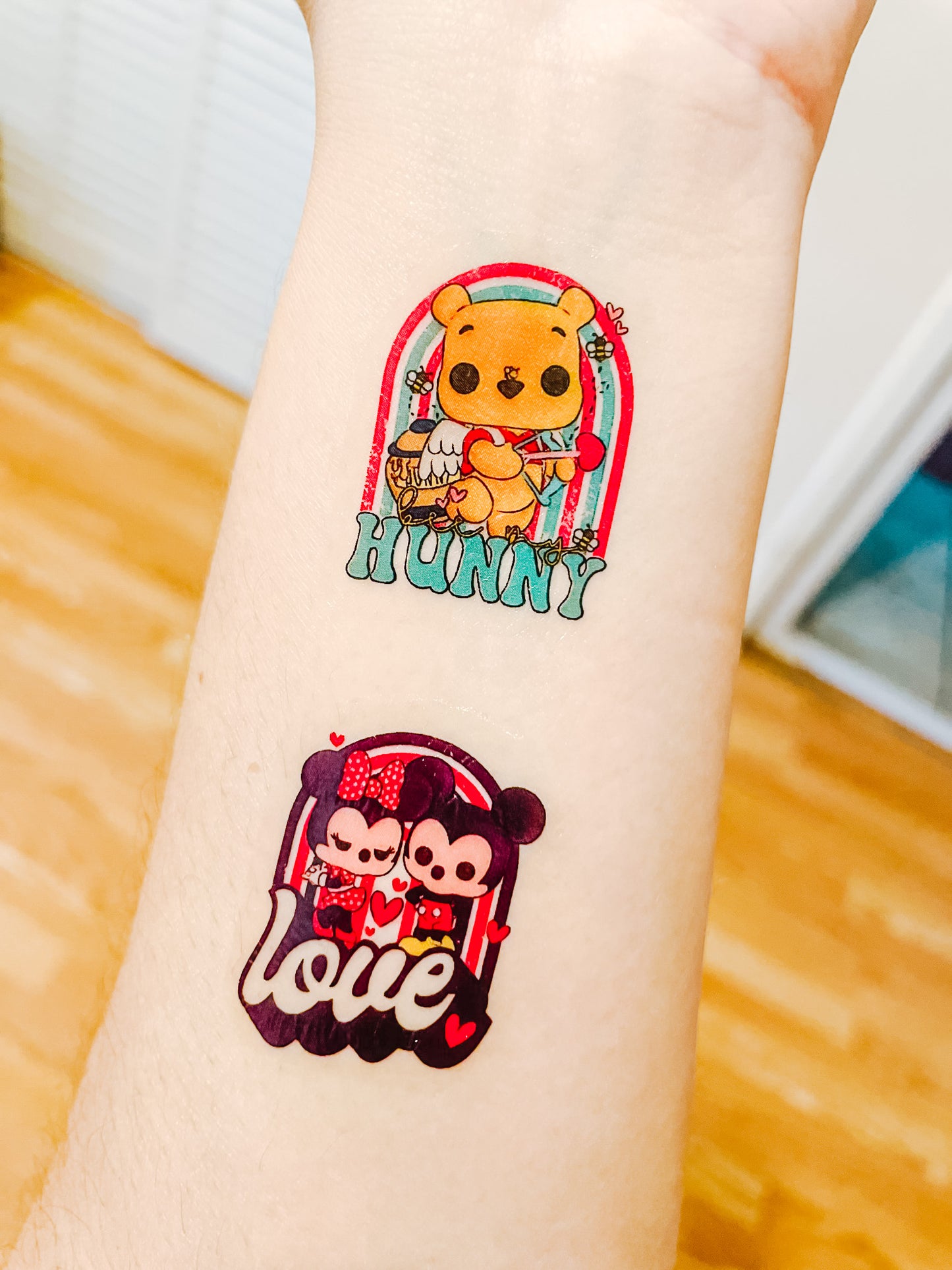 Character Valentine Mix Temporary Tattoos