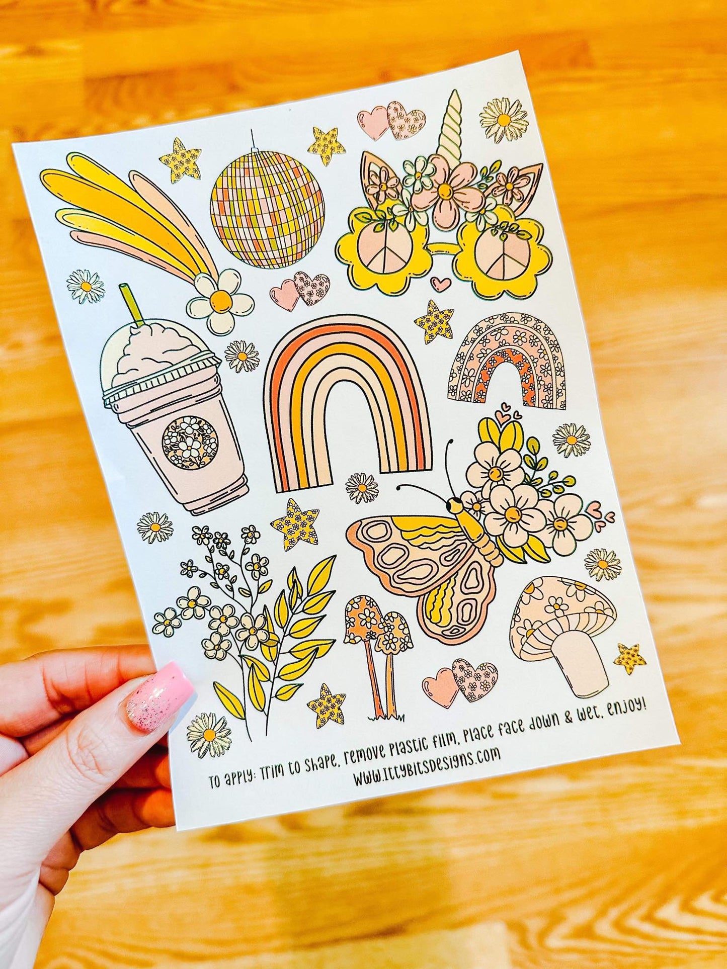 Retro Spring 5x7 Sheets - MOQ 10