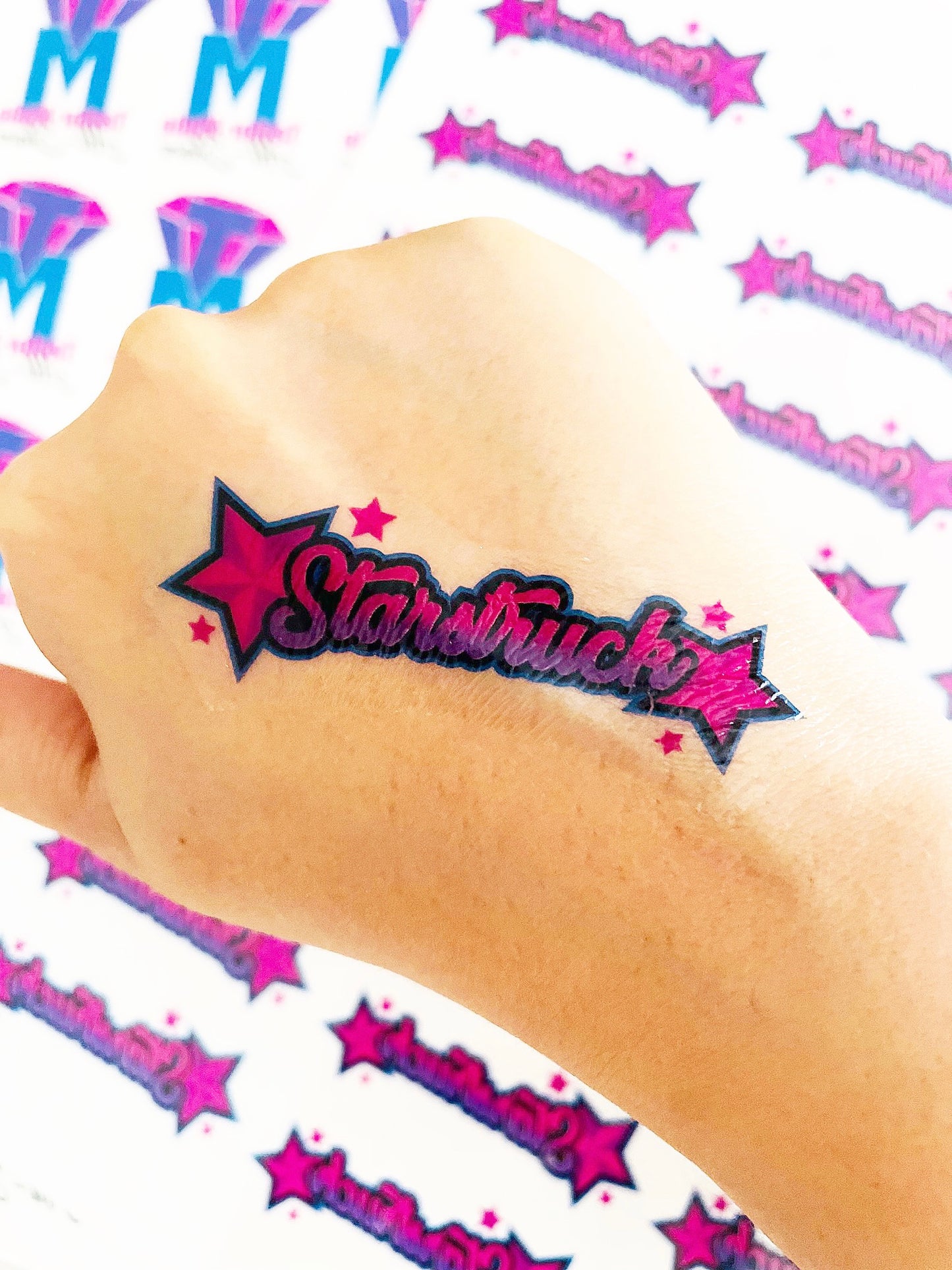 Custom Logo/Image Temporary Tattoo Sheet - 1 Sheet