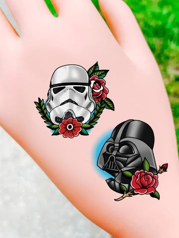 Galactic Troopers Temporary Tattoos