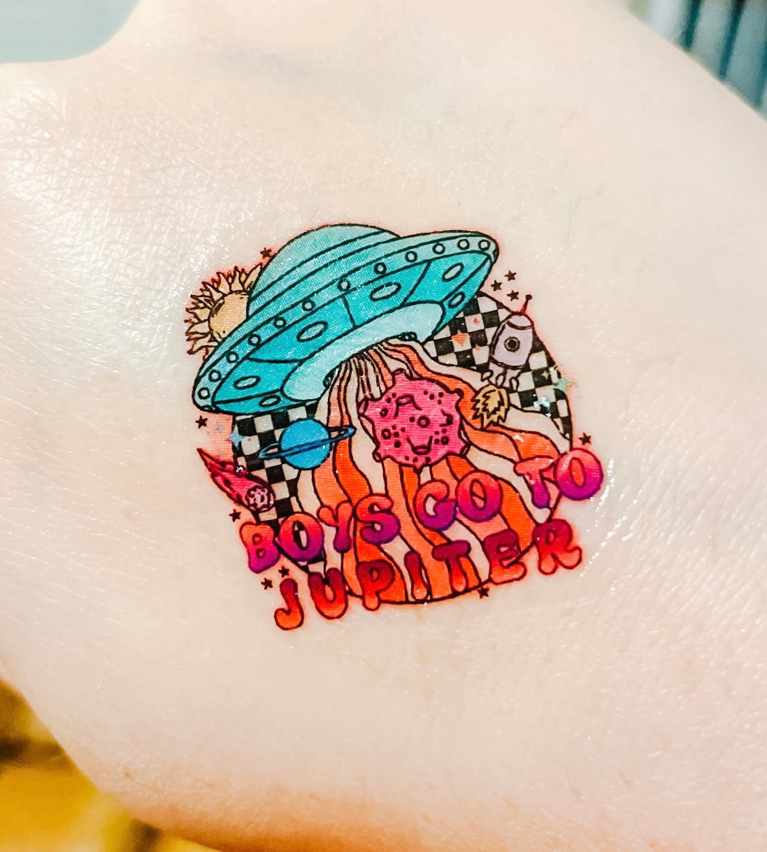 Boys Go To Jupiter Temporary Tattoos