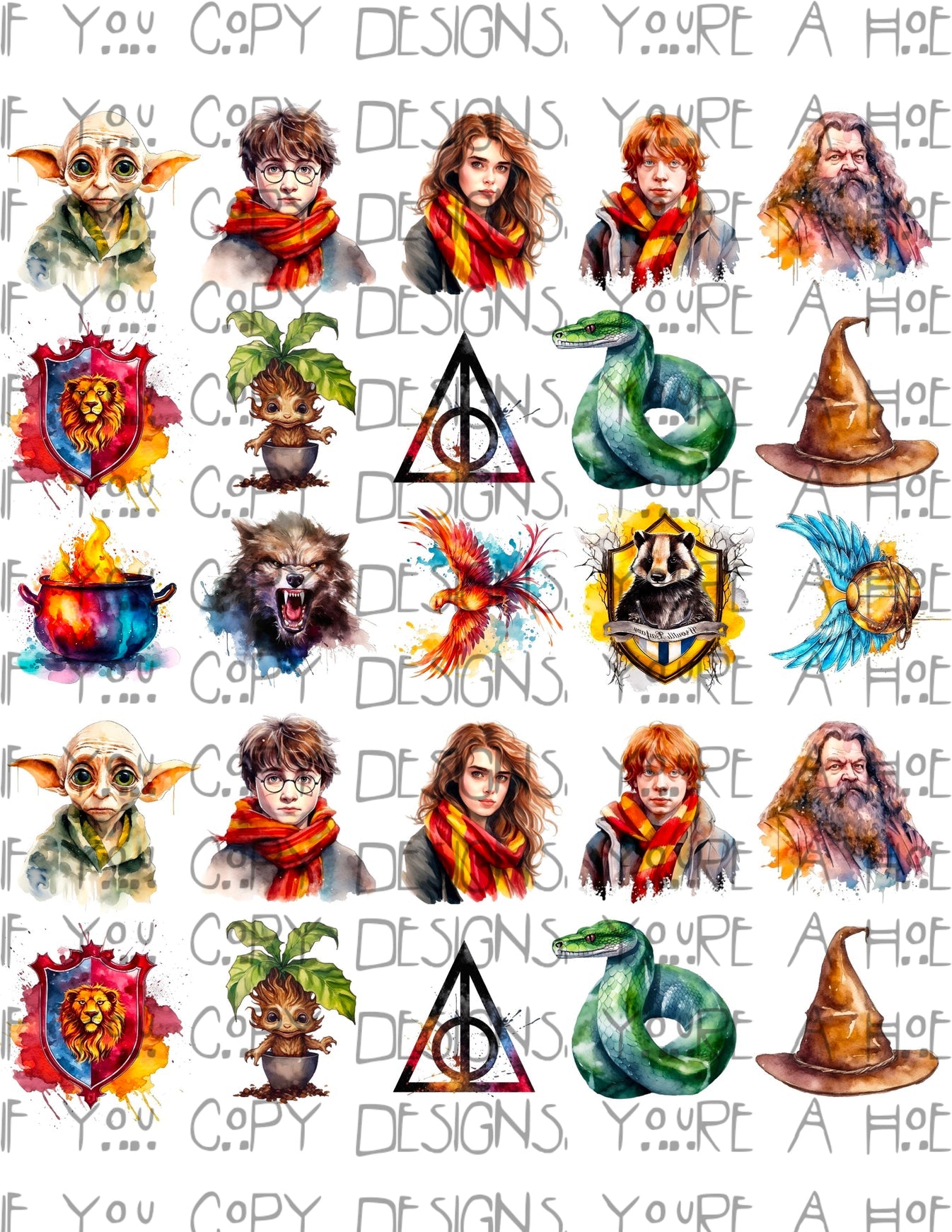Wizard Magic Temporary Tattoos