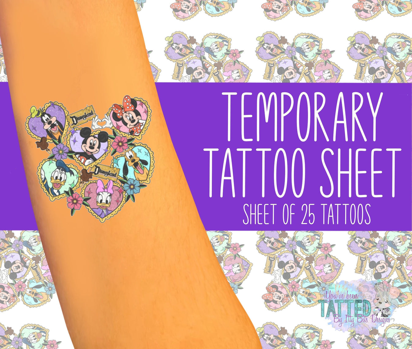 Magical Friends By Pixelcass Temporary Tattoos