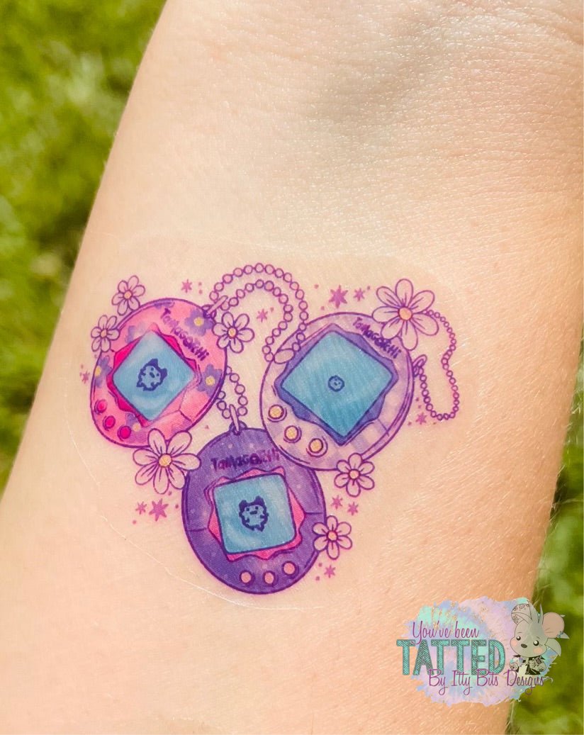 90’s Digital Pet By Pixelcass Temporary Tattoos