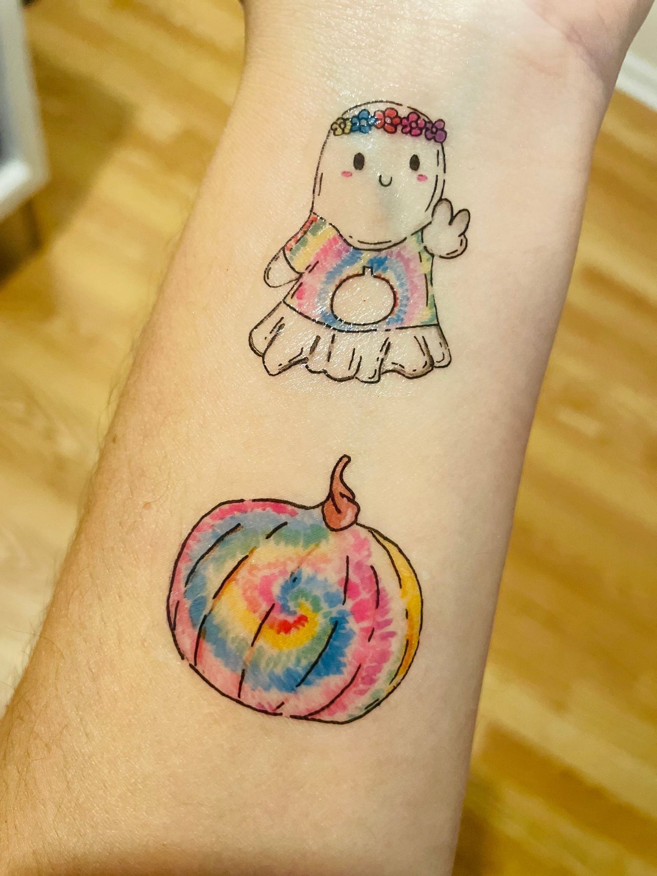 Retro Halloween Temporary Tattoos