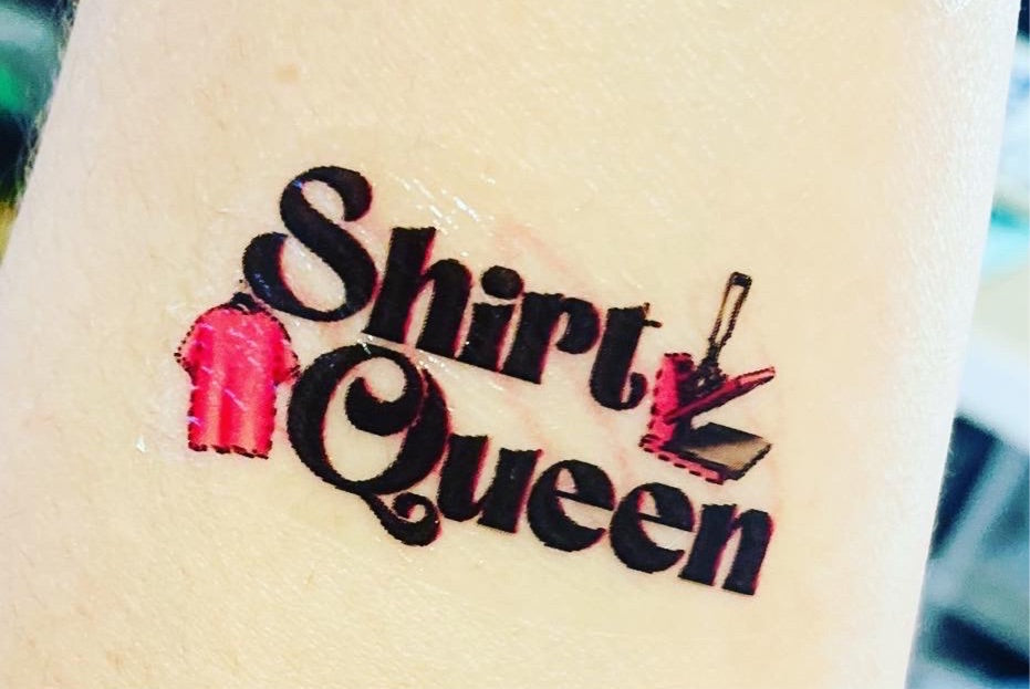 Shirt Queen Temporary Tattoos