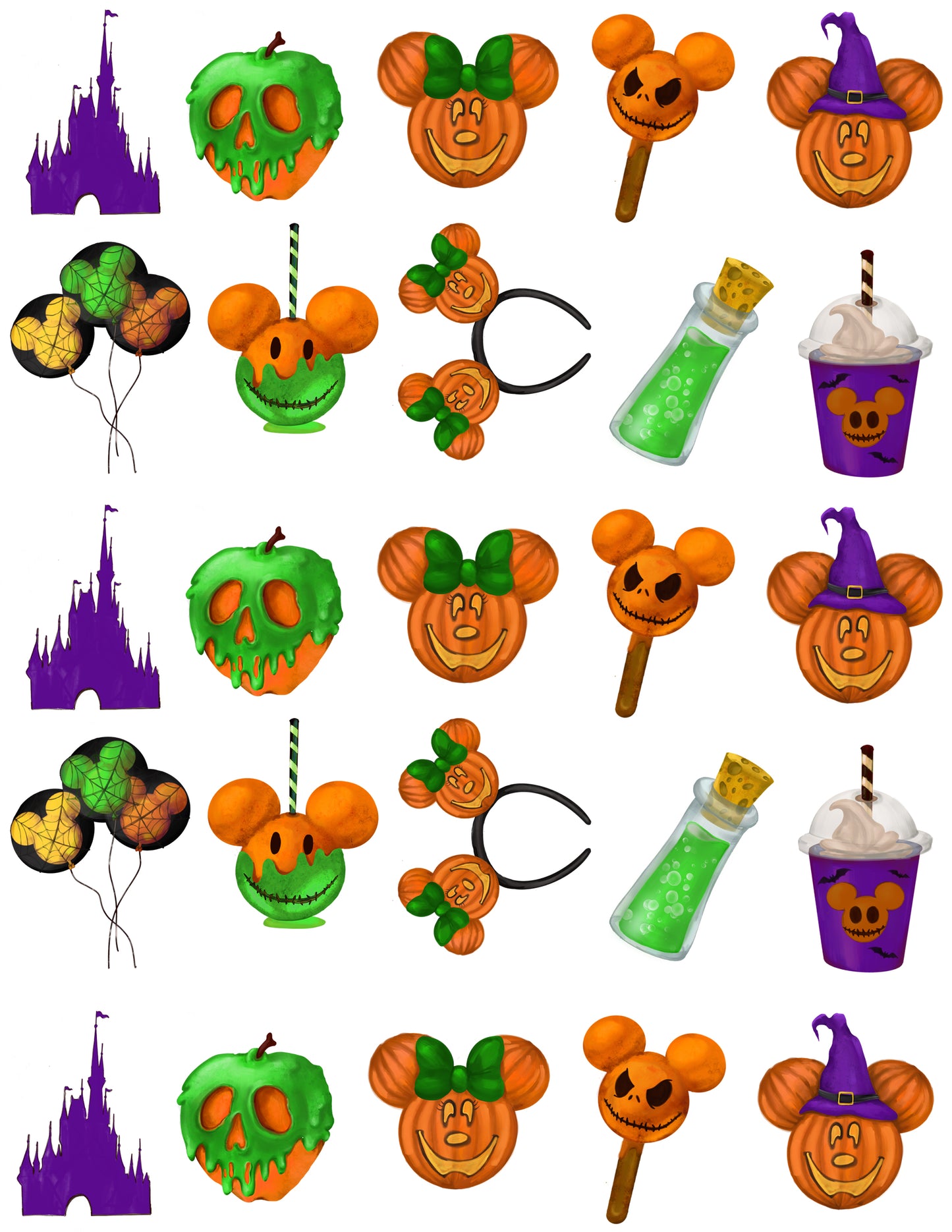 Magical Halloween Temporary Tattoos