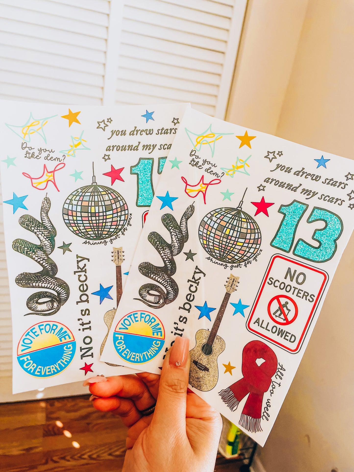 Swiftie Vibes 5x7 Sheets - MOQ 10