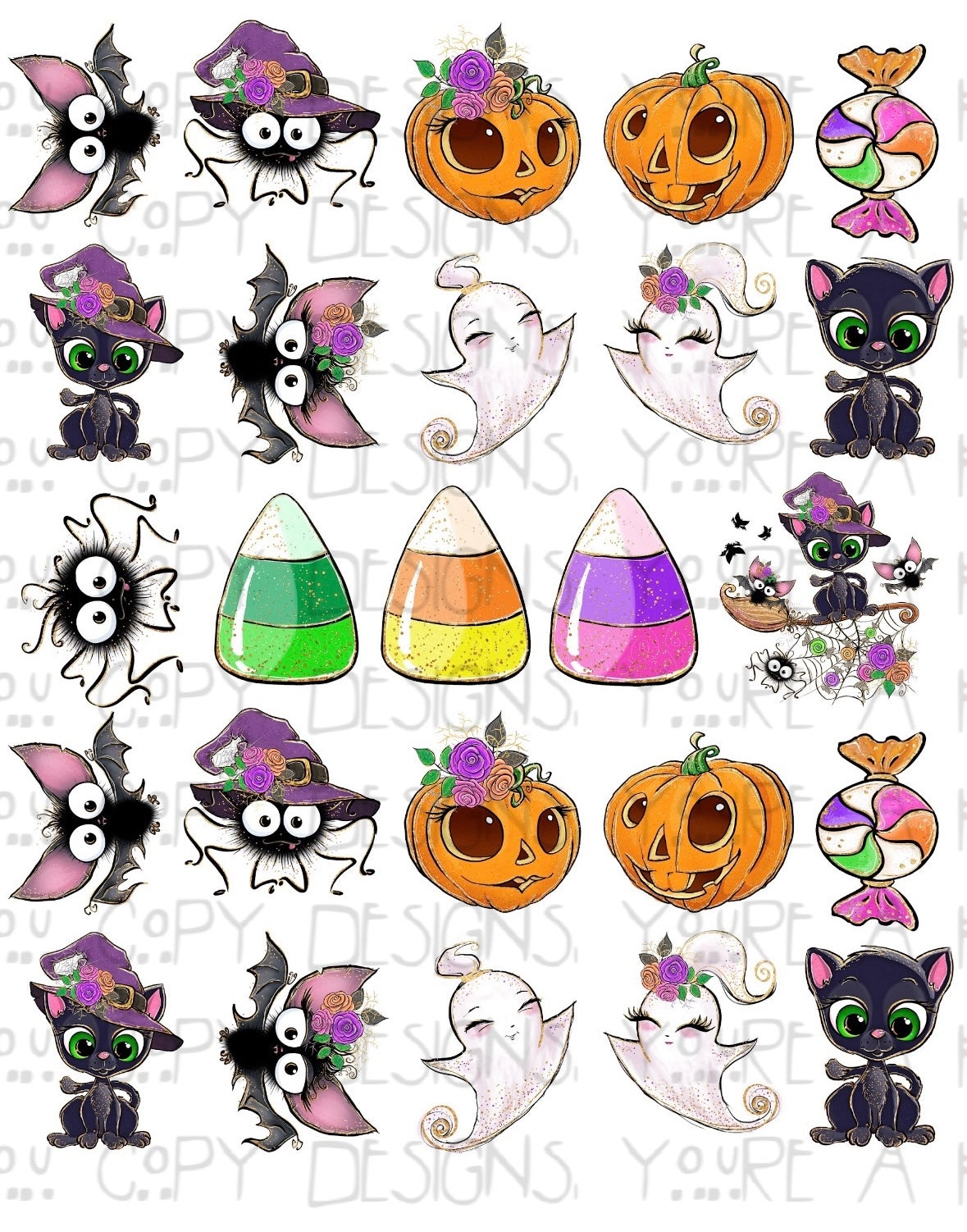 Halloween Cuties Temporary Tattoos