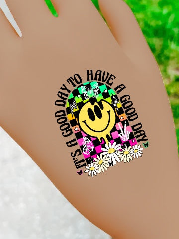 Good Day Temporary Tattoos