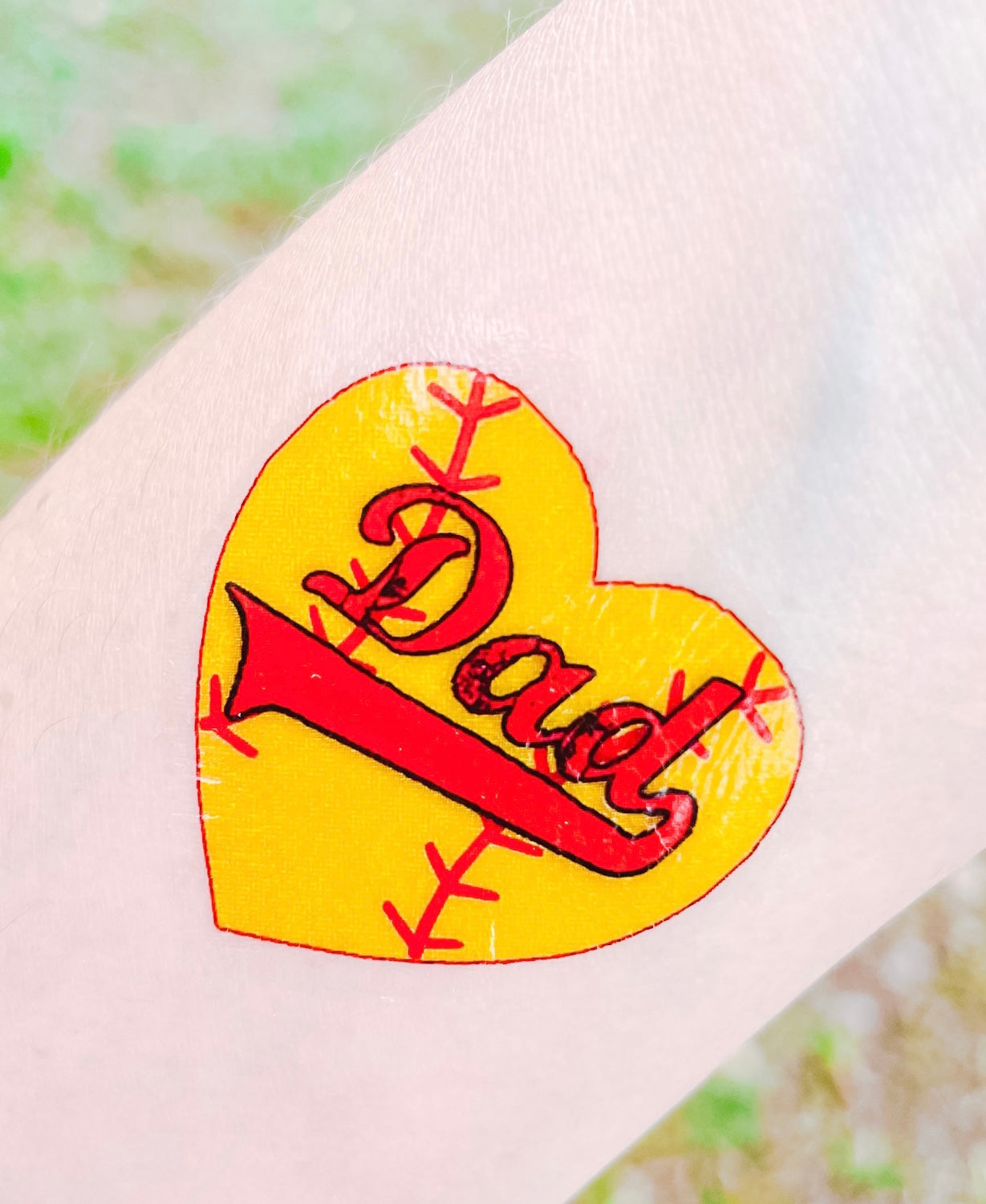 Softball Dad Temporary Tattoos - Sheet of 35