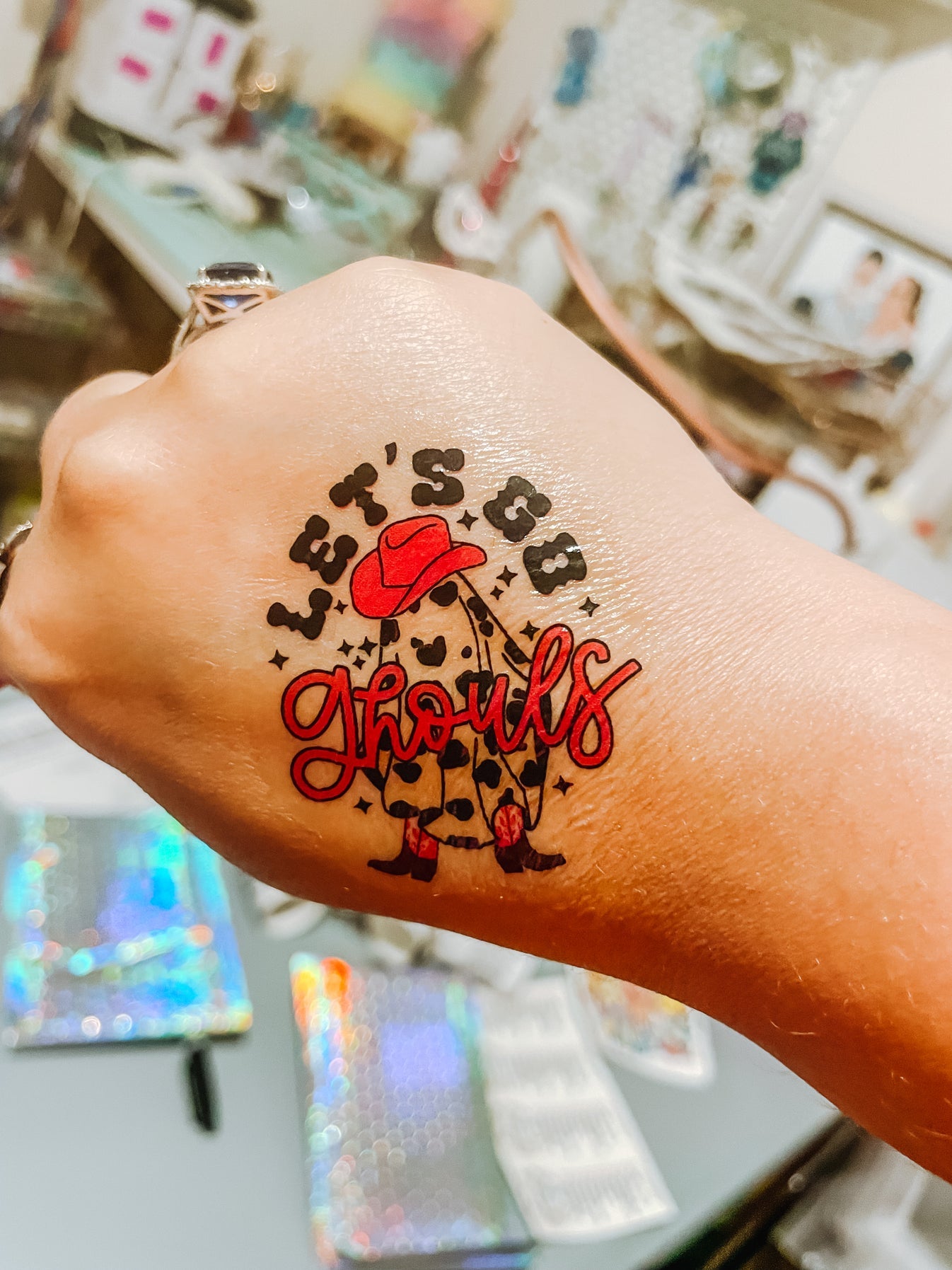 Let’s Go Ghouls Temporary Tattoos