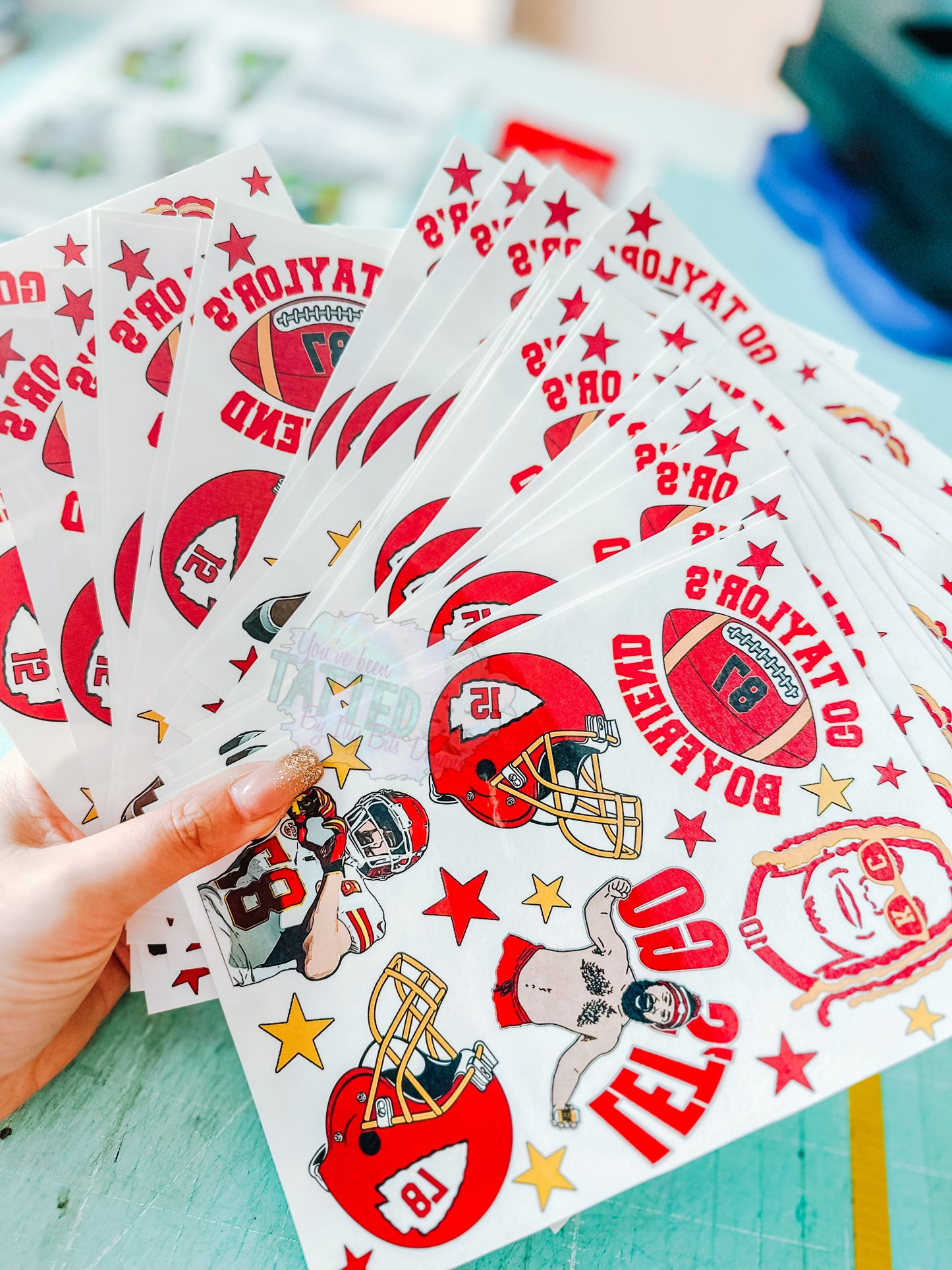 KC Football 5x7 Sheets - MOQ 10