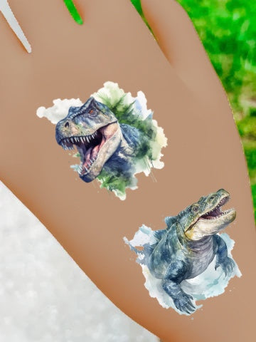 Dino Attack Temporary Tattoos