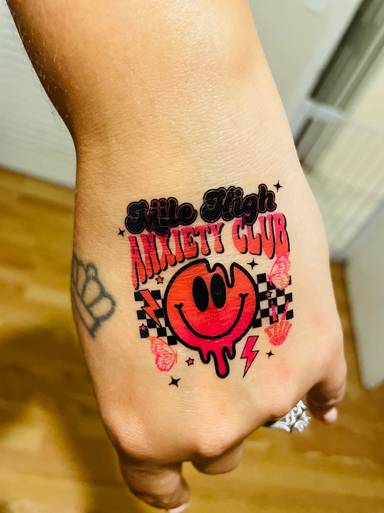 Anxiety Club Temporary Tattoos
