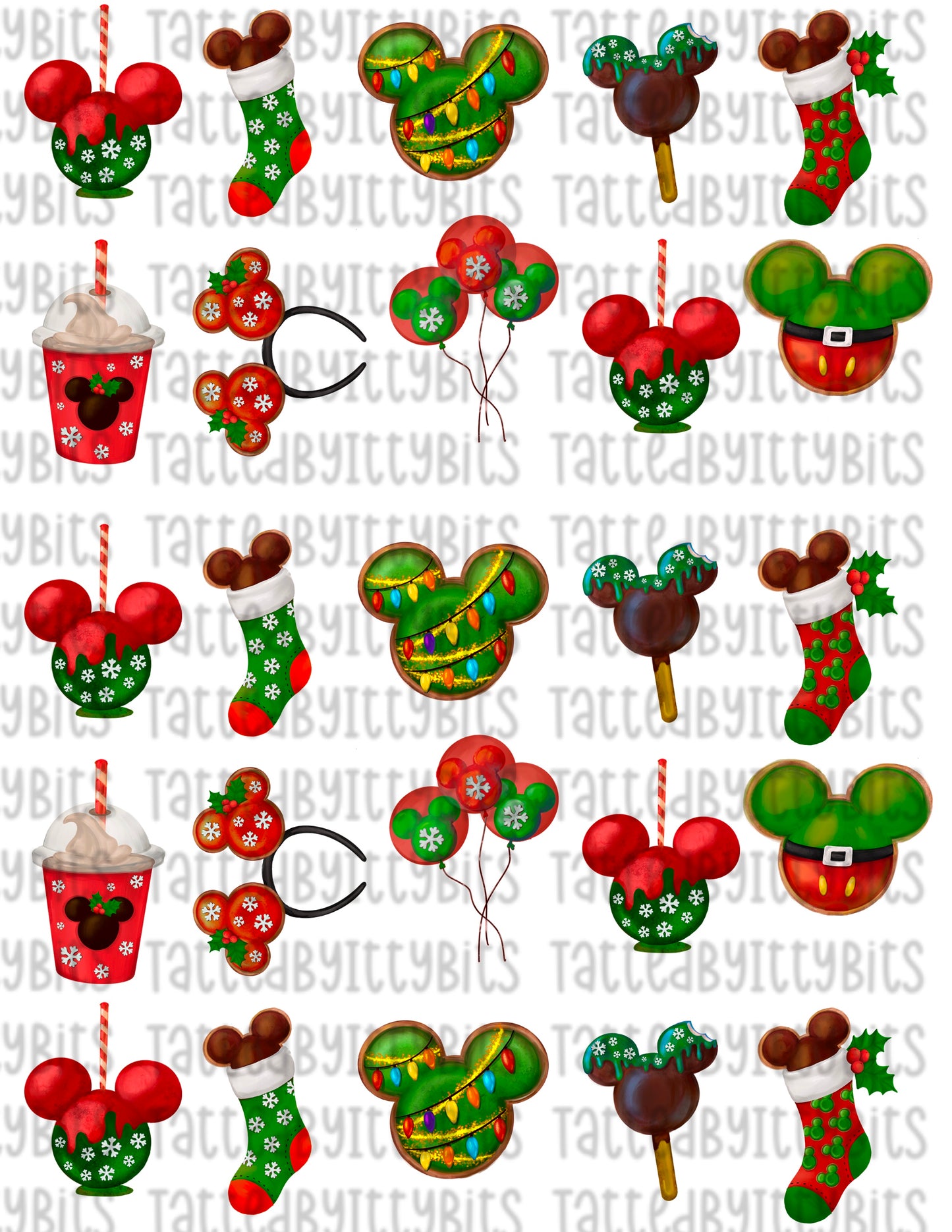 Magical Christmas Temporary Tattoos