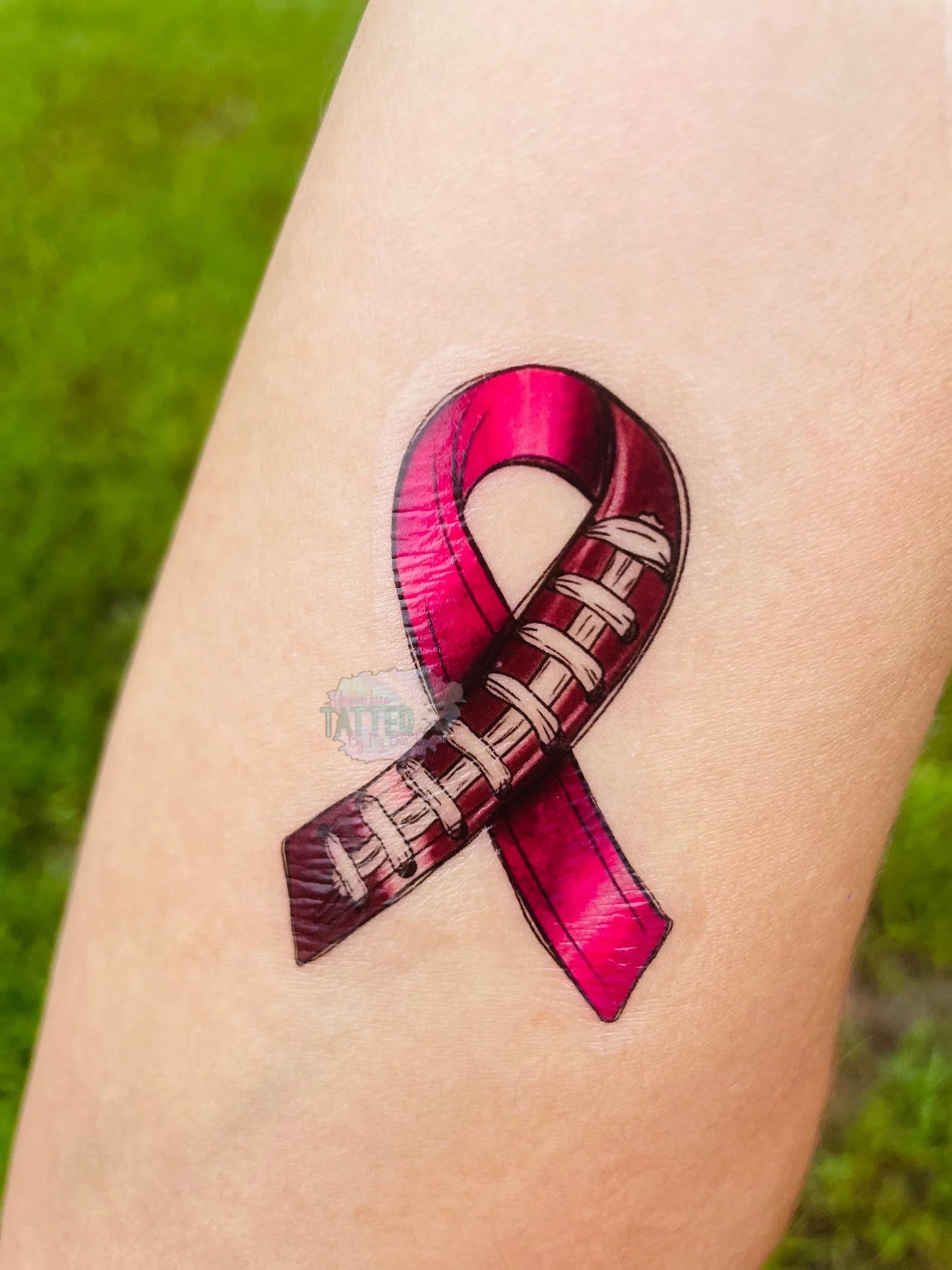 Football Awareness Ribbon Temporary Tattoos - Sheet of 35