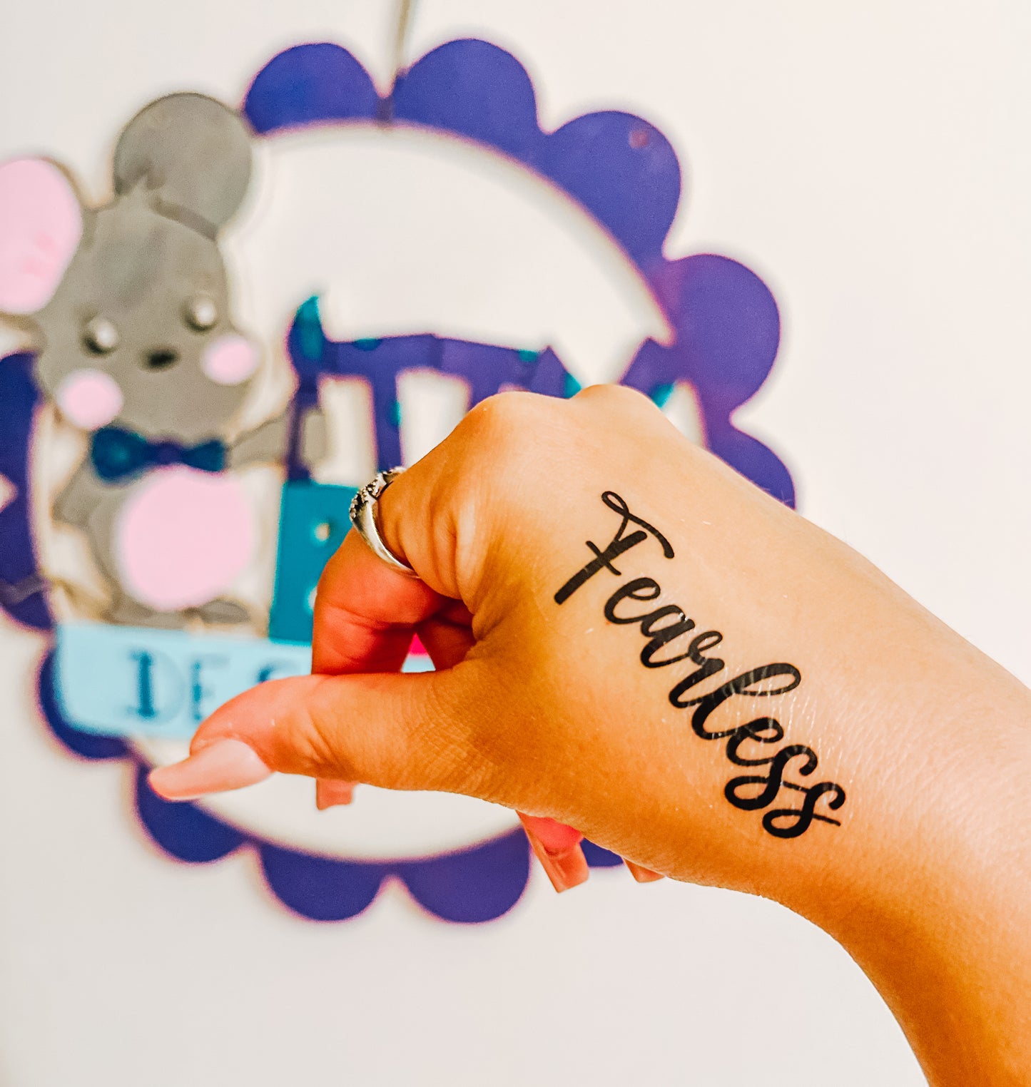 Motivational Words Temporary Tattoos