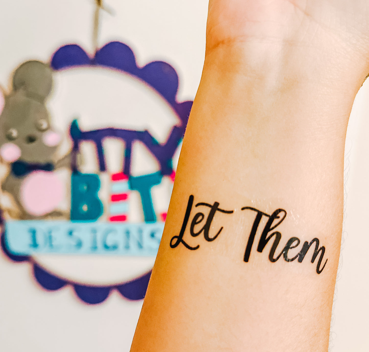 Motivational Words Temporary Tattoos