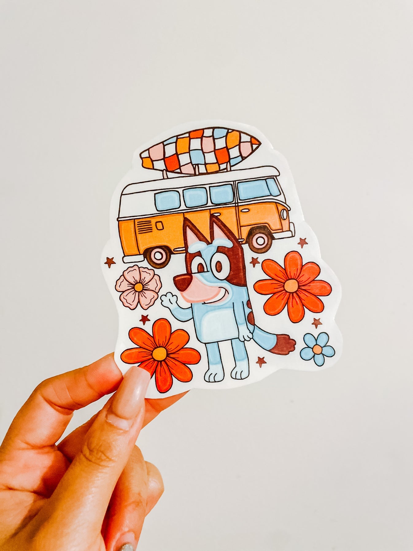 Retro Summer Pup By Lively BLB Designs Temporary Tattoos