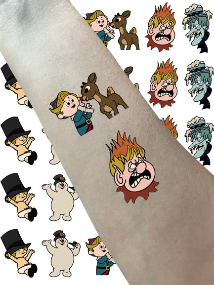 Throwback Christmas Mix Temporary Tattoos