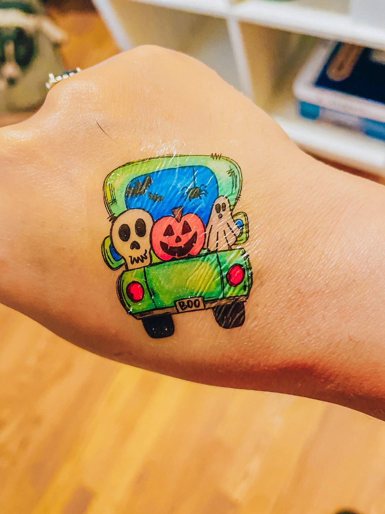 Halloween Trucks Temporary Tattoos