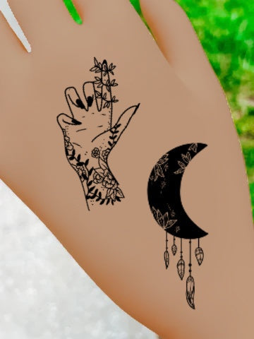 Mystical Witch Mix Temporary Tattoos