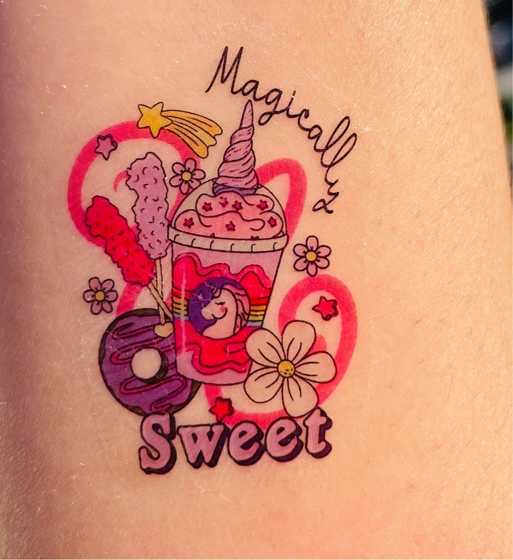 Magically Sweet By Artworking Mama Temporary Tattoos