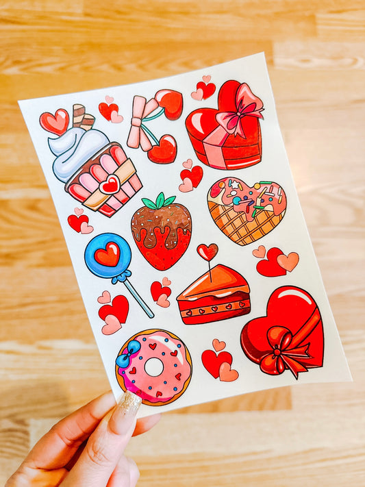 Valentine sweets 5x7 Sheets - MOQ 10