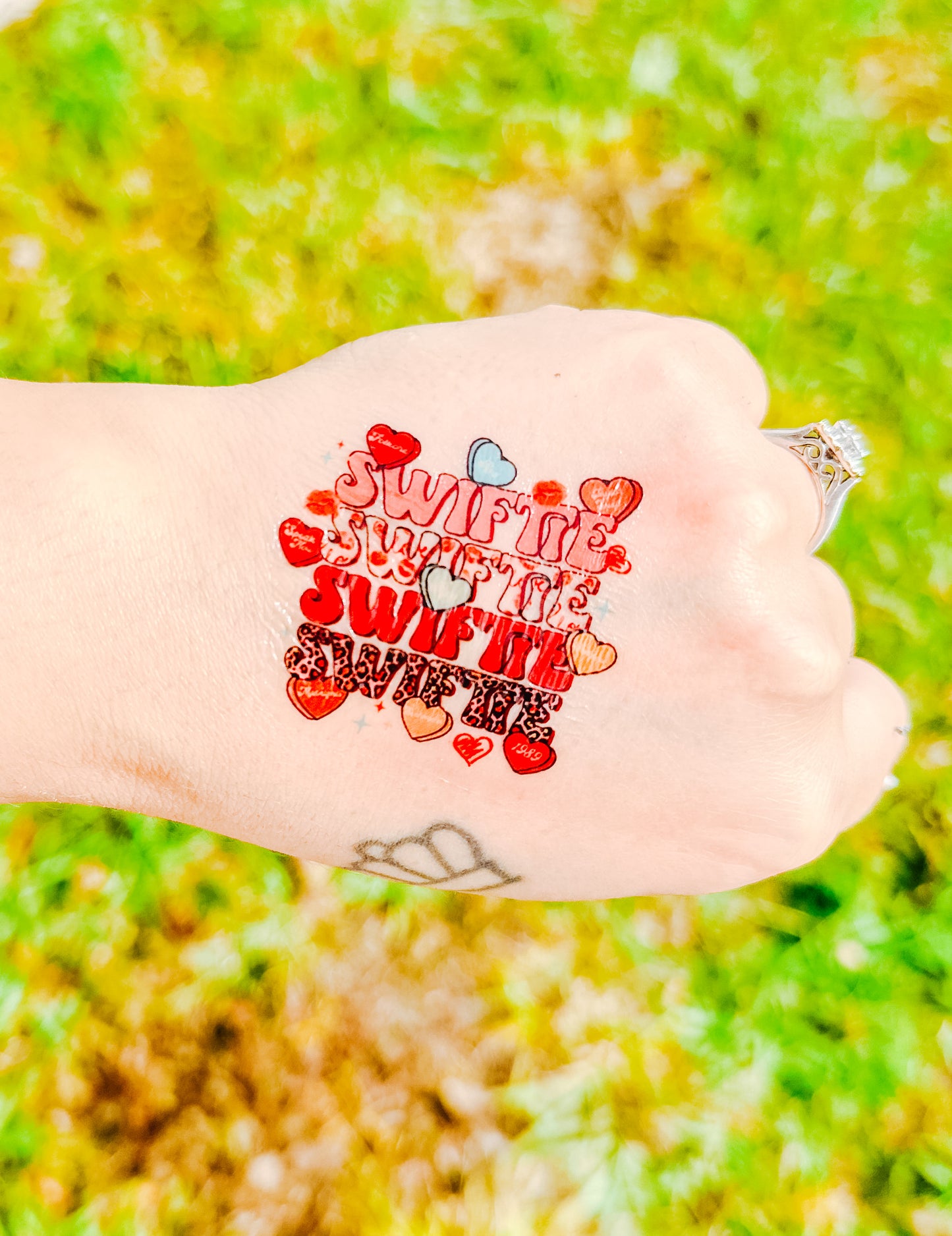Valentine Swiftie Temporary Tattoos