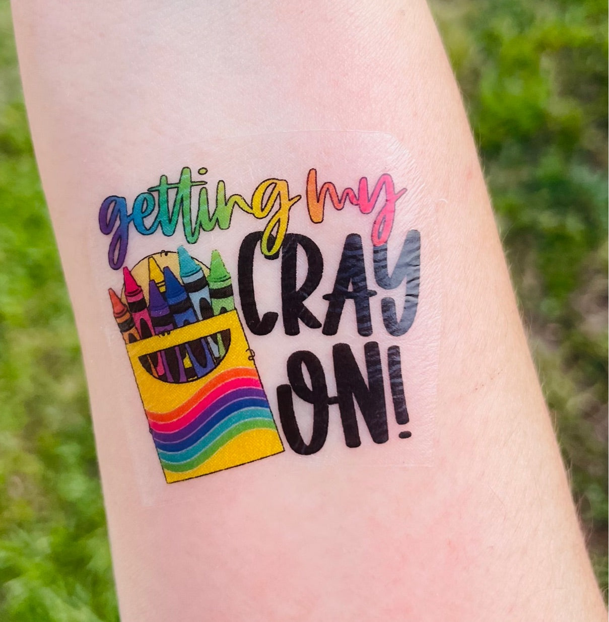 Getting My Cray On Temporary Tattoos