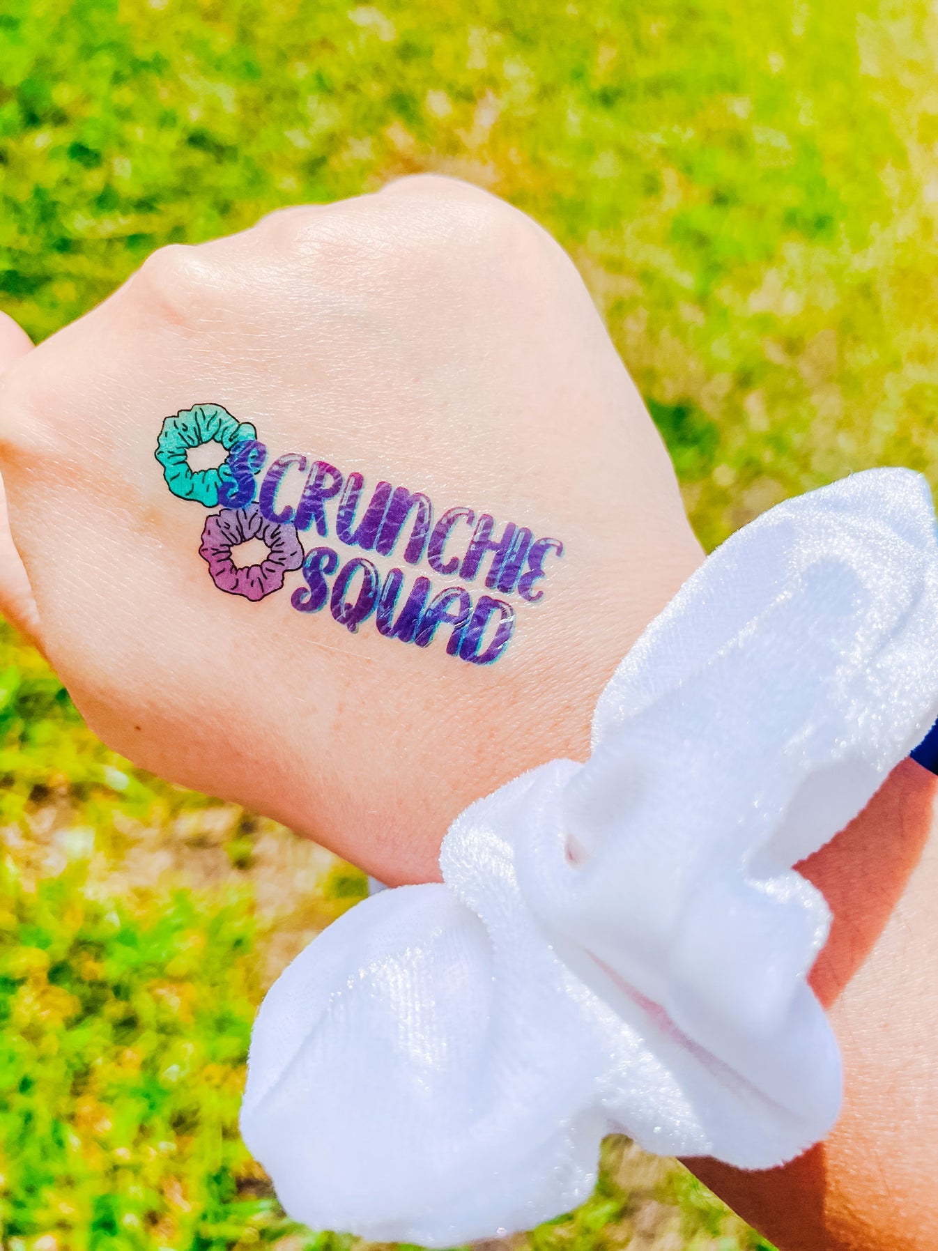 Scrunchie Squad Temporary Tattoos