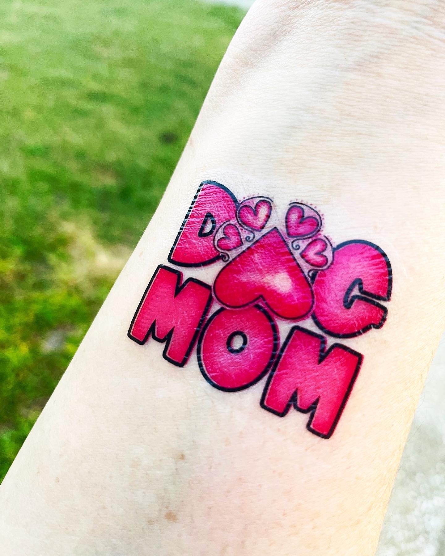 Dog Mom Temporary Tattoos