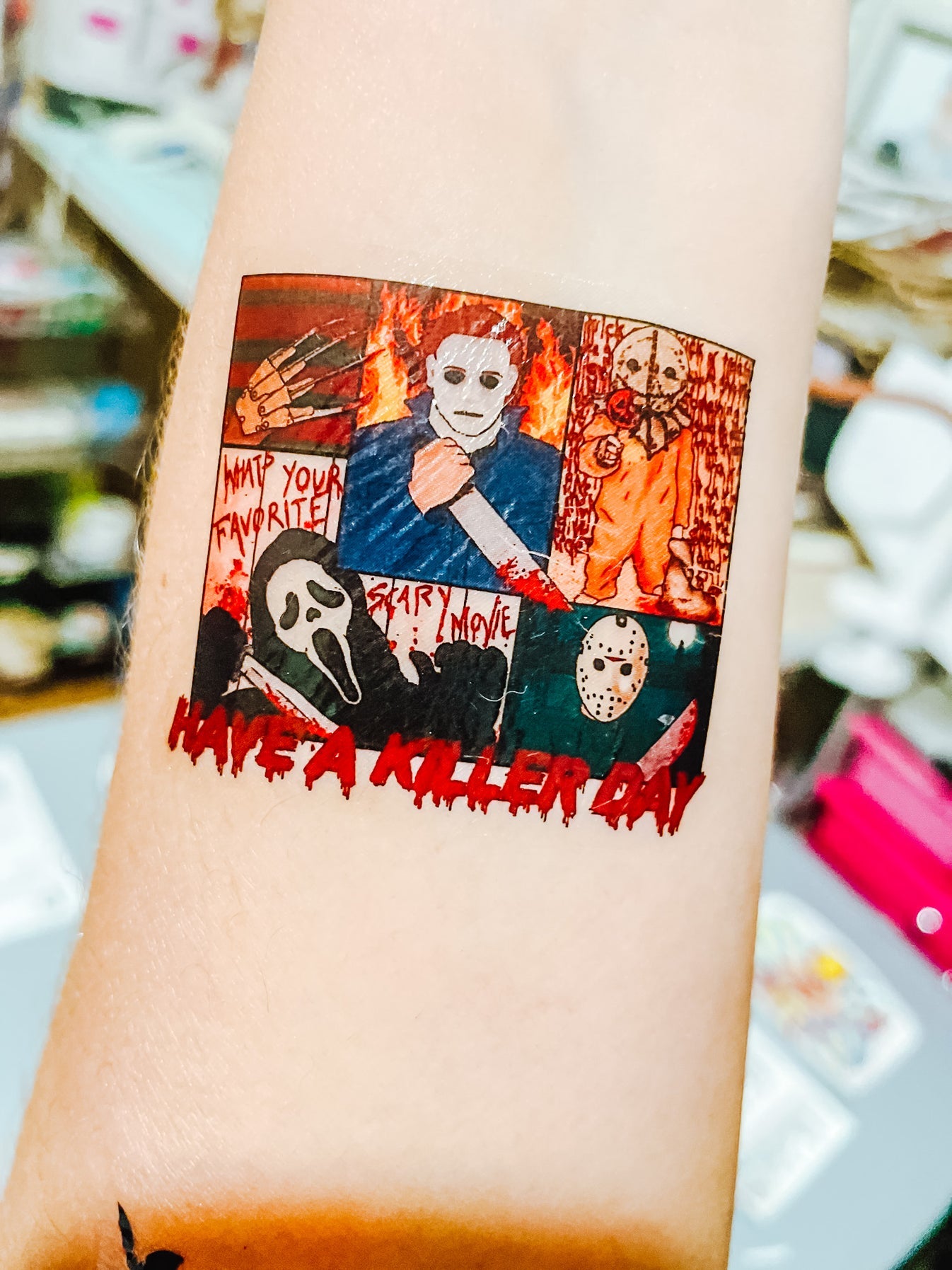 Have a Killer Day Temporary Tattoos