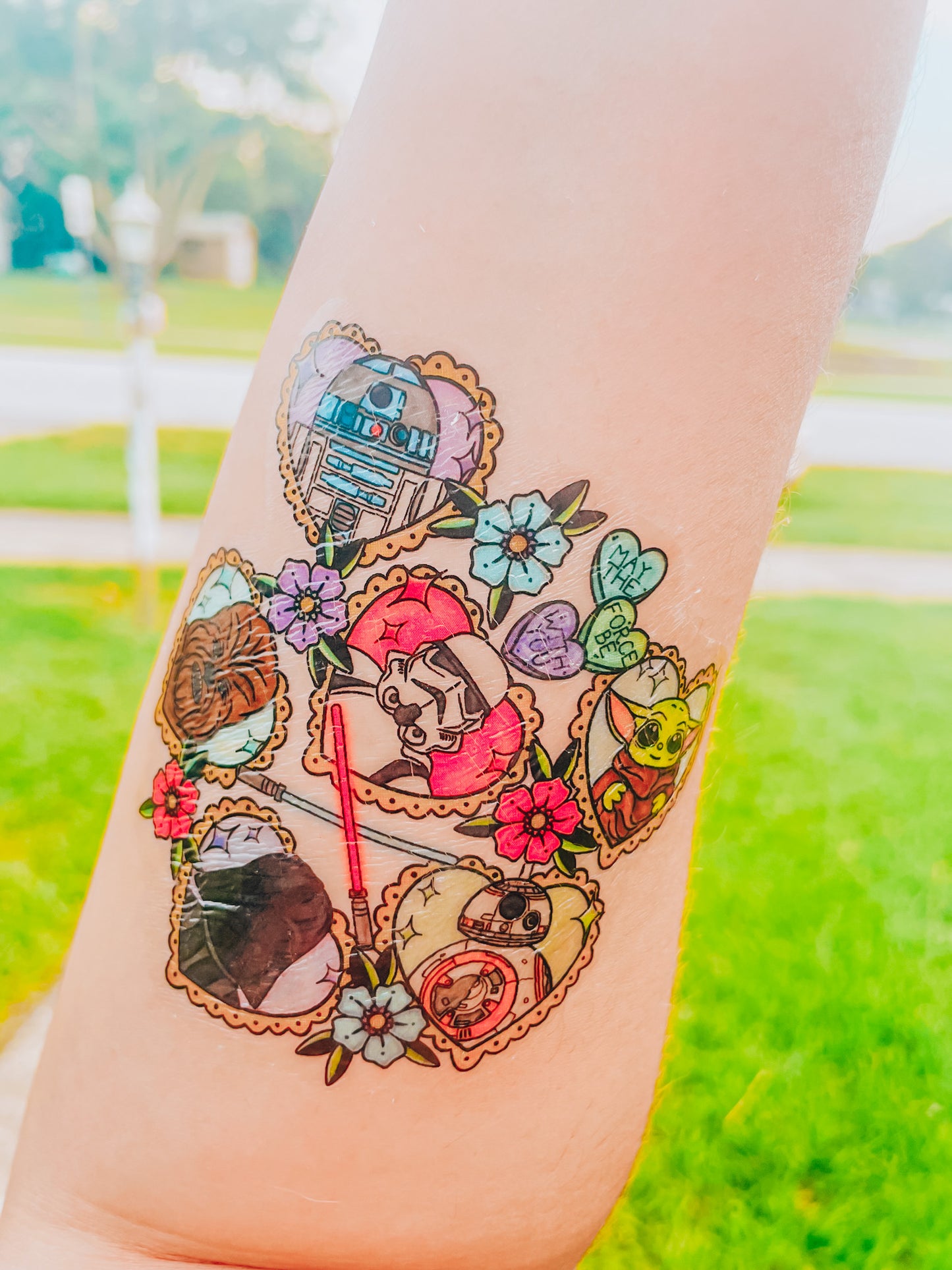 Galaxy Love Temporary Tattoos