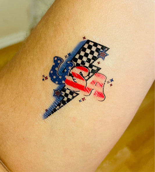 USA Vibes Temporary Tattoos