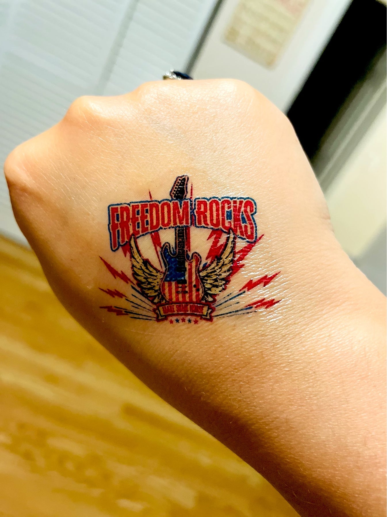 Freedom Rocks Temporary Tattoos