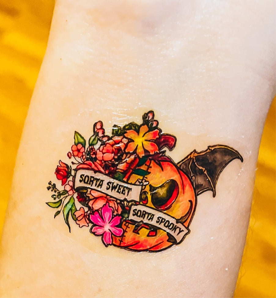 Sorta Sweet Sorta Spooky Temporary Tattoos