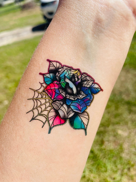 Nevermore Rose Temporary Tattoos
