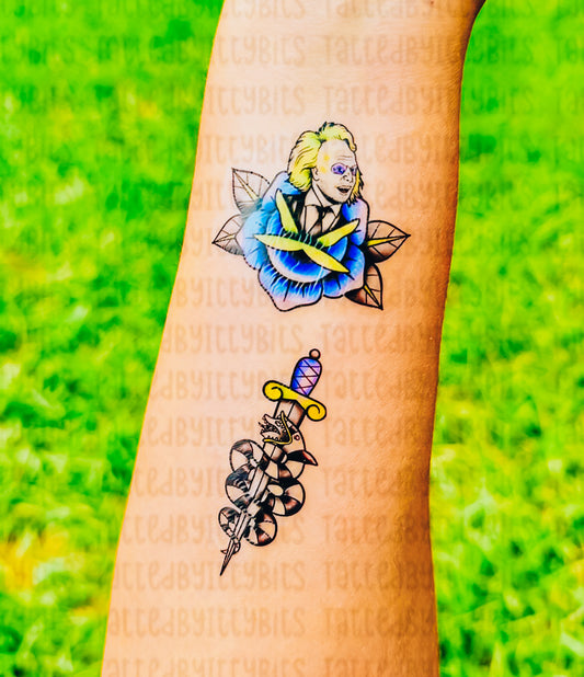 Tatted Beetle Mix Temporary Tattoos