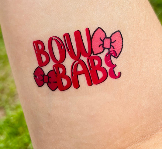 Bow Babe Temporary Tattoos