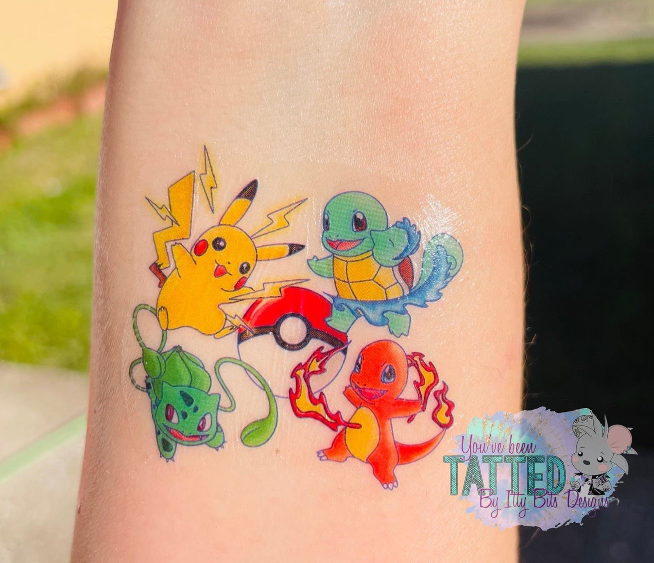 Poke Monsters By ZaraRose Designs Temporary Tattoos