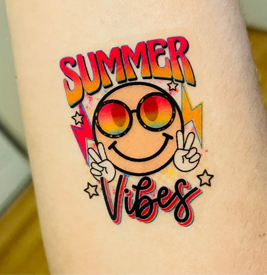 Summer Vibes Temporary Tattoos