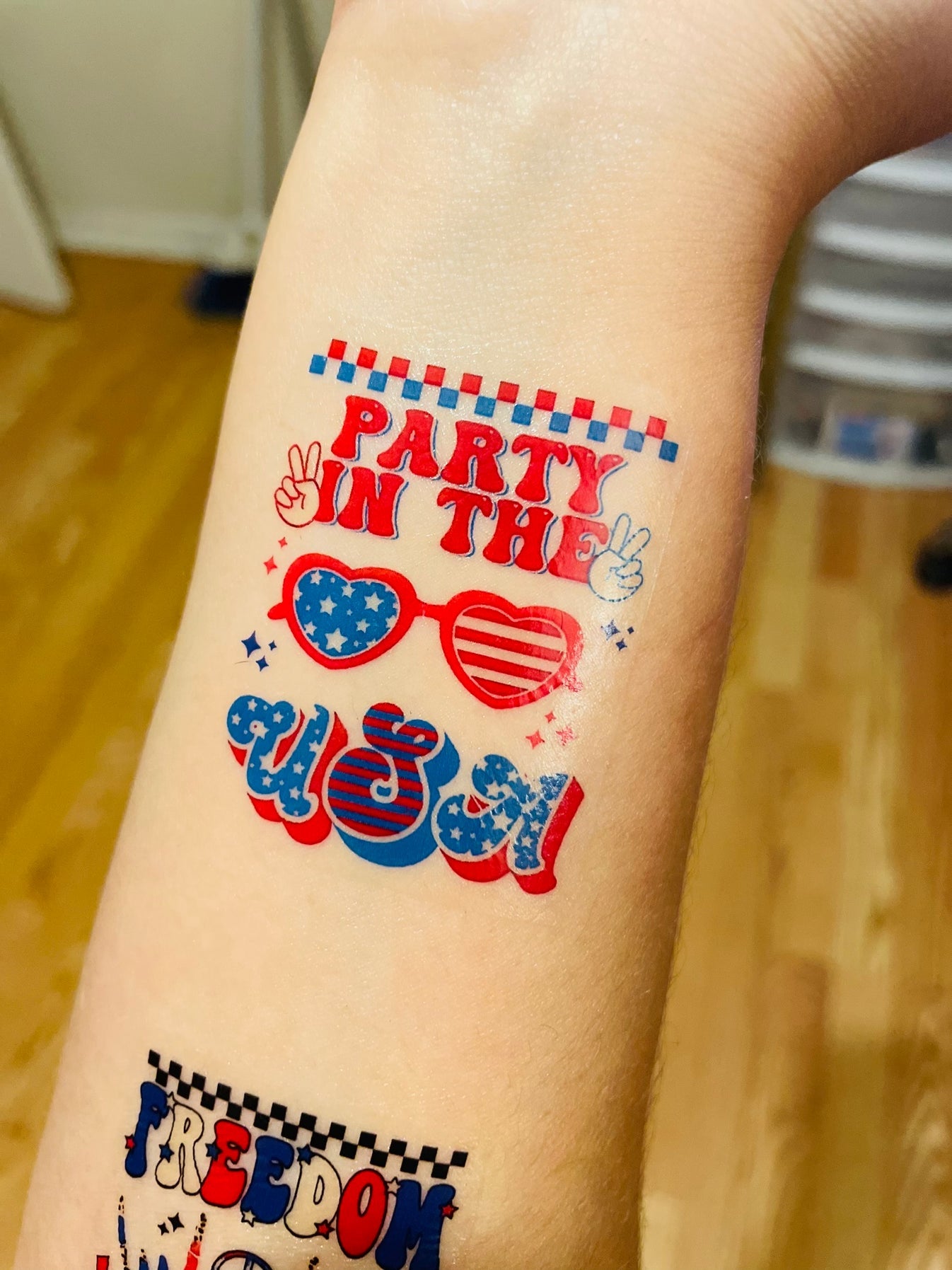 Party In The USA Temporary Tattoos