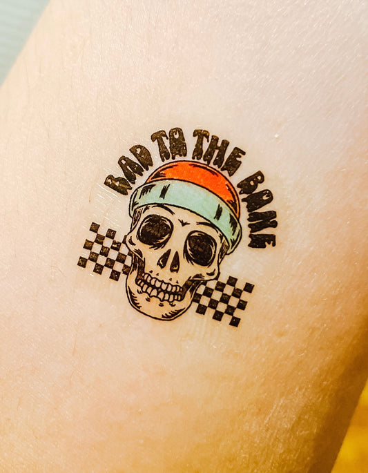 Bad To The Bone By Scarlow Digital Temporary Tattoos