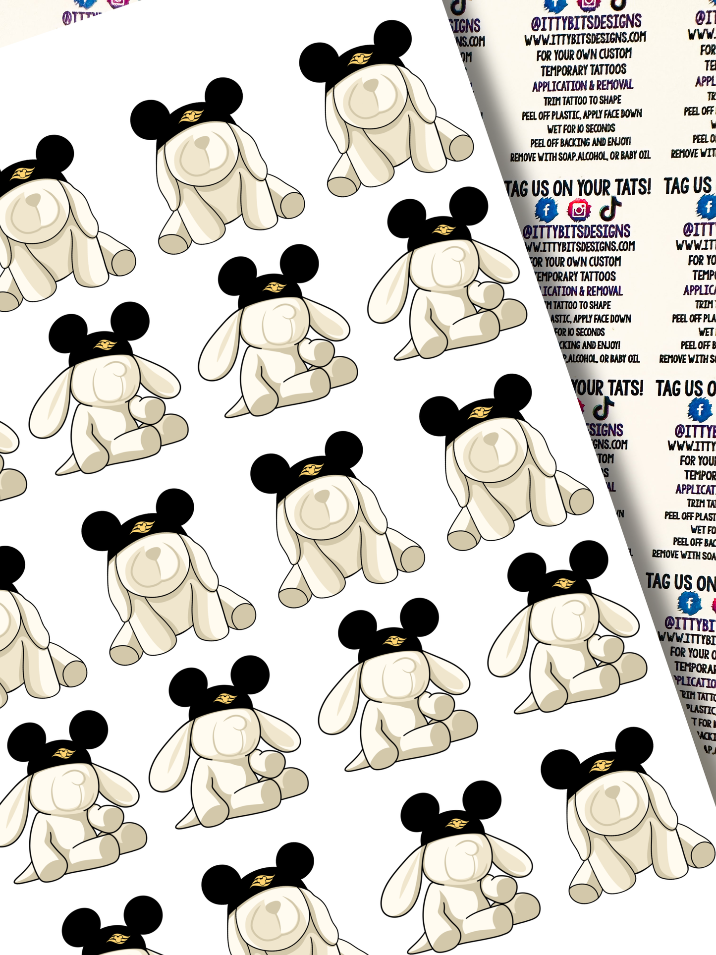 Cruise Towel Animals Temporary Tattoos