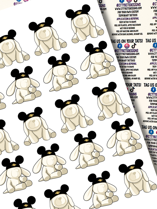 Cruise Towel Animals Temporary Tattoos