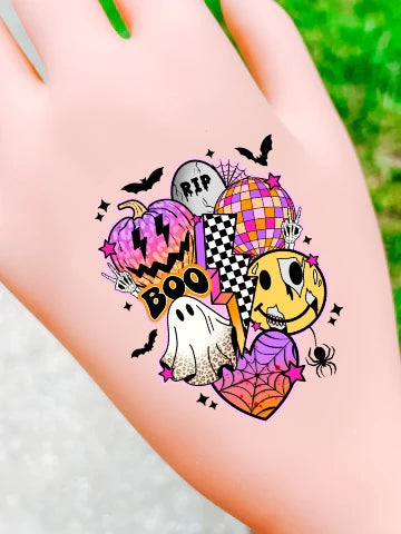 Mercredi tatouages ​​temporaires par Becca Watkins Designs- lot de 25